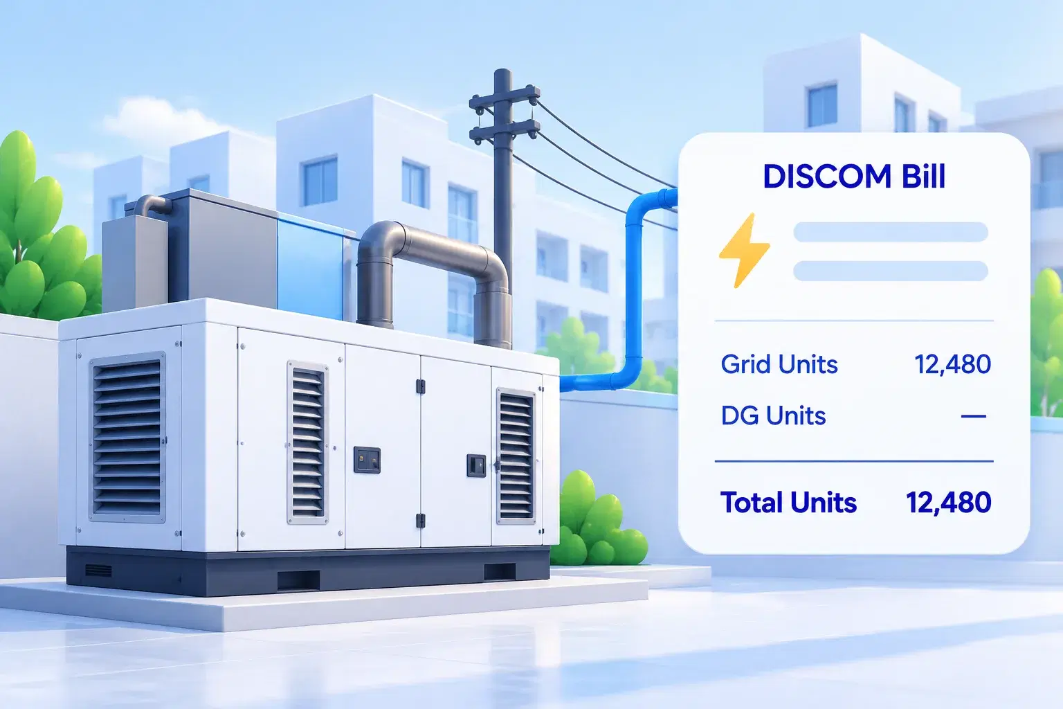 DG and Grid Electricity Get Mixed