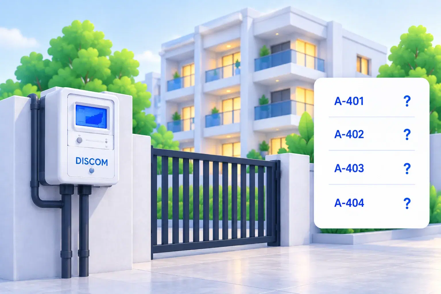 No Flat-Wise Electricity Readings